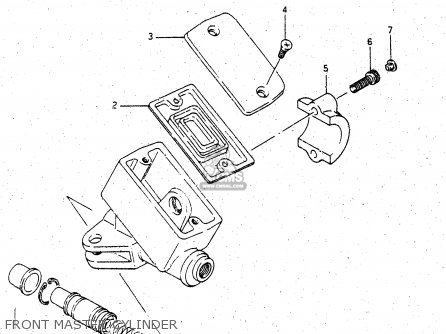 FRONT MASTER CYLINDER - GV1400GD 1986 (G) (E01)