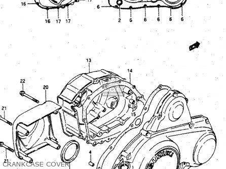 CRANKCASE COVER - GV1400GD 1986 (G) (E01)