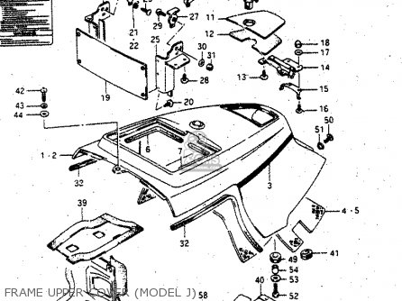 FRAME UPPER COVER (MODEL J) - GV1400GD 1986 (G) (E01)