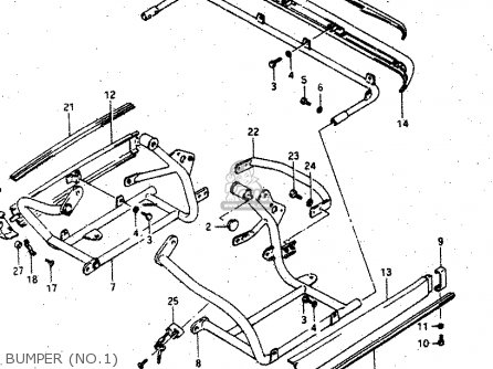 BUMPER (NO.1) - GV1400GD 1986 (G) (E01)