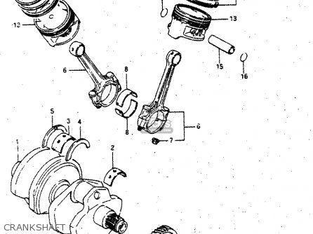CRANKSHAFT - GV1400GD 1986 (G) (E01)