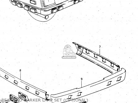REAR END MARKER LAMP SET (OPTIONAL) - GV1400GD 1986 (G) (E01)