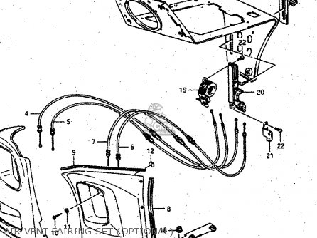 AIR VENT FAIRING SET (OPTIONAL) - GV1400GD 1986 (G) (E01)