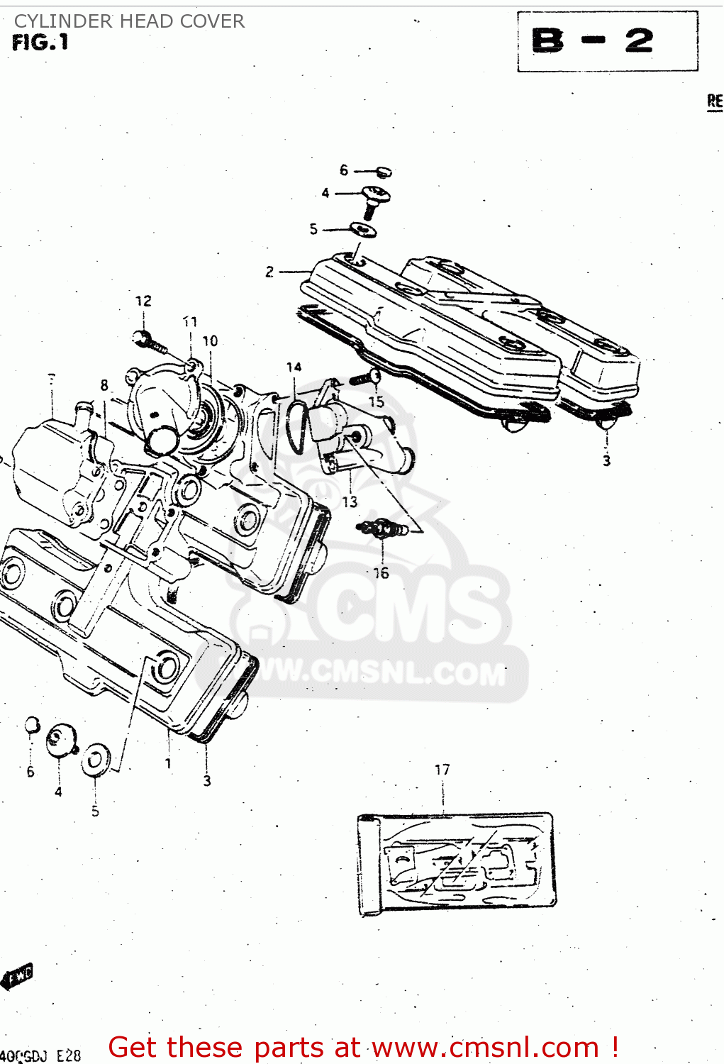 CYLINDER HEAD COVER GV1400GD 1987 (H) (E01)