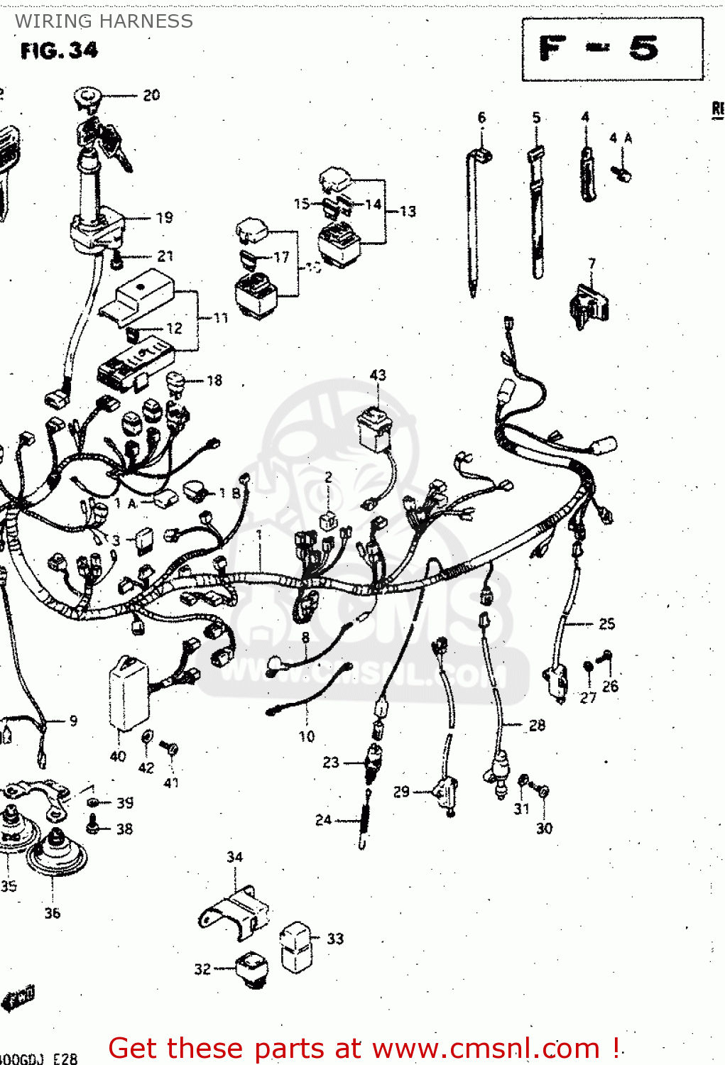 WIRING HARNESS GV1400GD 1987 (H) (E01)