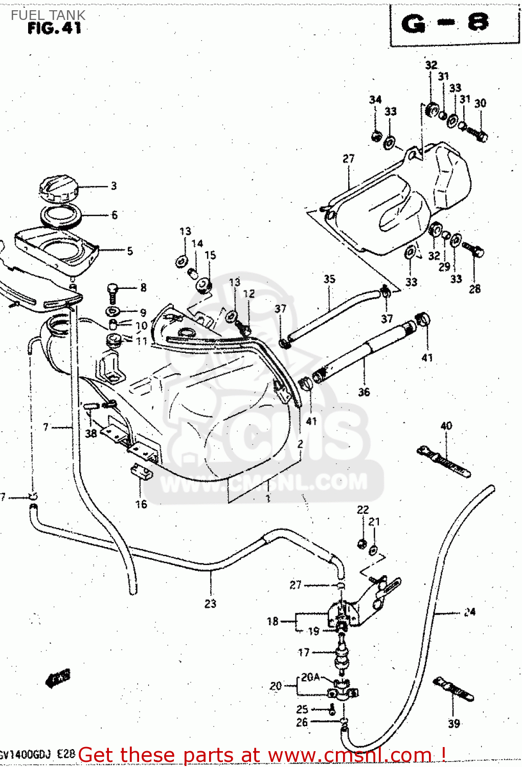 FUEL TANK GV1400GD 1987 (H) (E01)