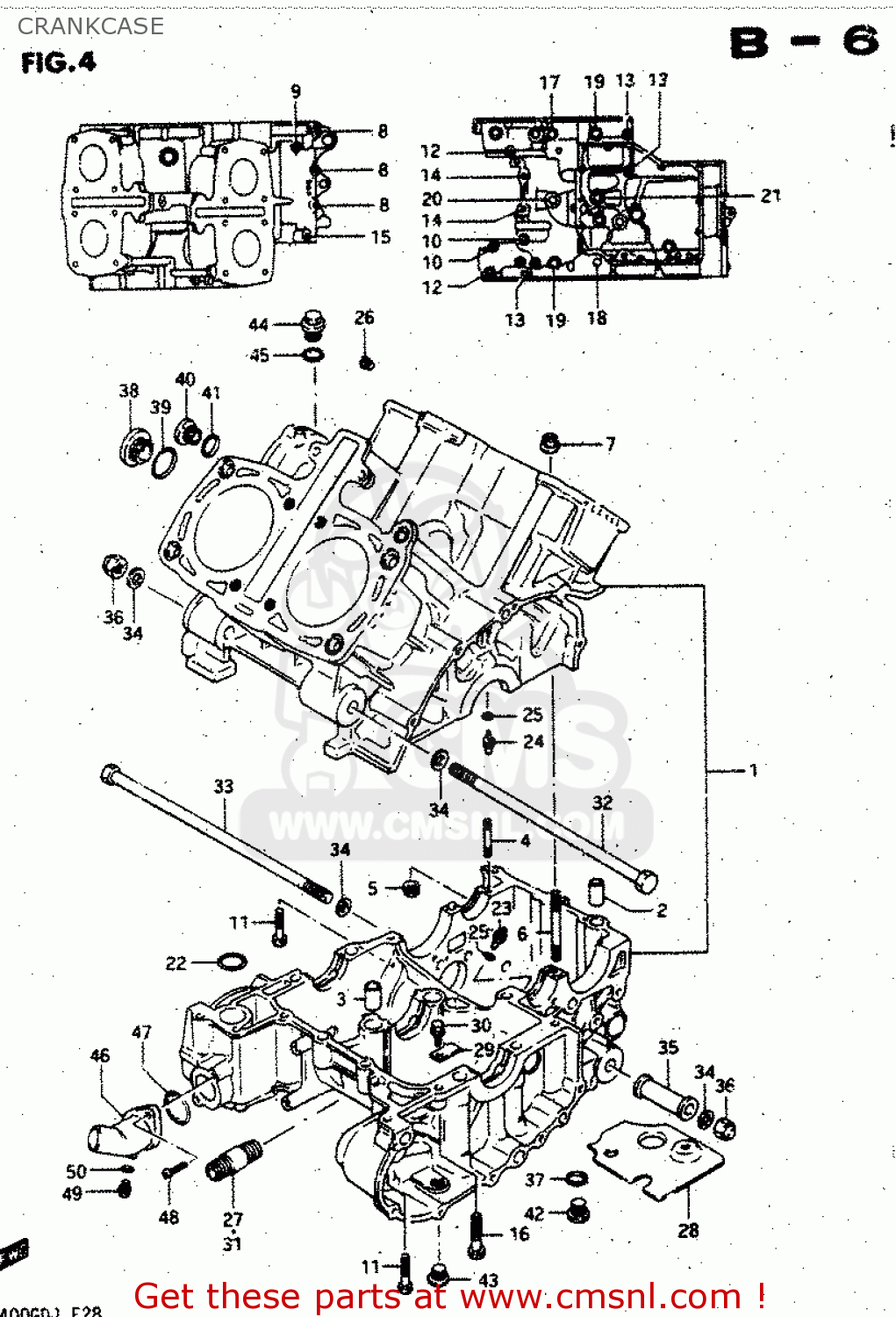 CRANKCASE GV1400GD 1987 (H) (E01)