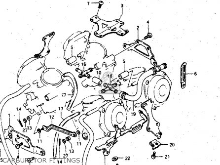 CARBURETOR FITTINGS - GV1400GD 1987 (H) (E01)
