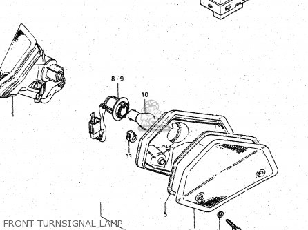 FRONT TURNSIGNAL LAMP - GV1400GD 1987 (H) (E01)