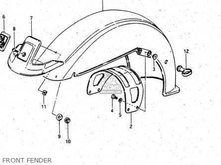 FRONT FENDER - GV1400GD 1987 (H) (E01)