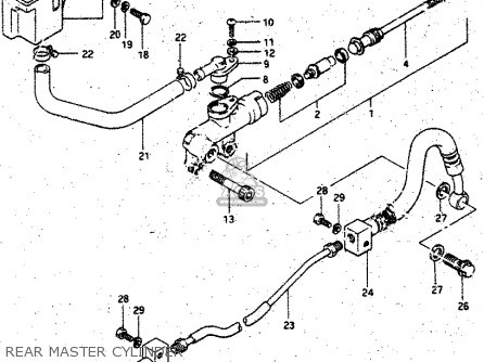 REAR MASTER CYLINDER - GV1400GD 1987 (H) (E01)