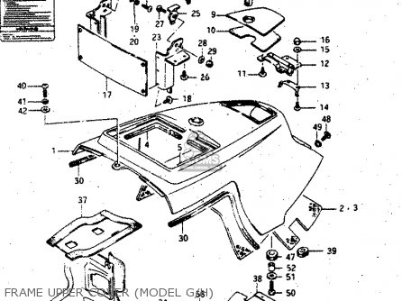 FRAME UPPER COVER (MODEL G/H) - GV1400GD 1987 (H) (E01)