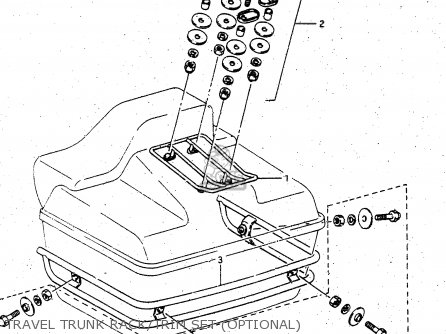 TRAVEL TRUNK RACK/TRIM SET (OPTIONAL) - GV1400GD 1987 (H) (E01)
