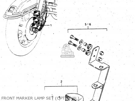 FRONT MARKER LAMP SET (OPTIONAL) - GV1400GD 1987 (H) (E01)