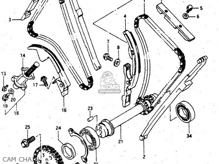 CAM CHAIN - GV1400GD 1987 (H) (E01)
