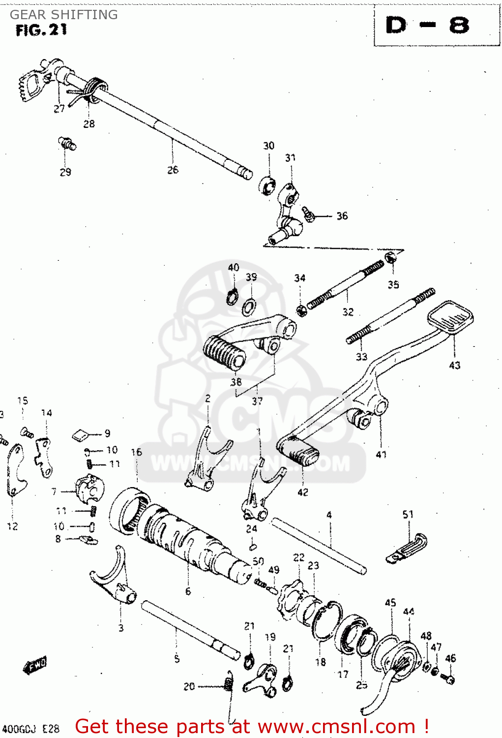 GEAR SHIFTING GV1400GD 1988 (J) (E01)