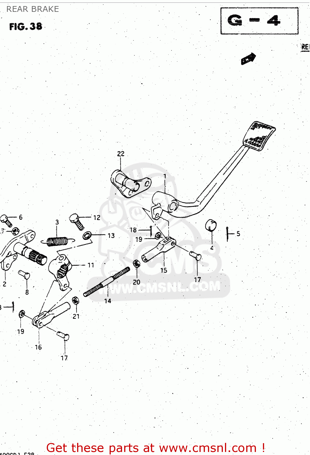 REAR BRAKE GV1400GD 1988 (J) (E01)