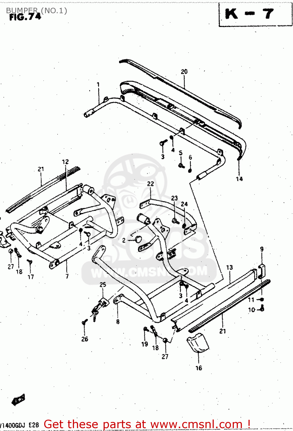 BUMPER (NO.1) GV1400GD 1988 (J) (E01)