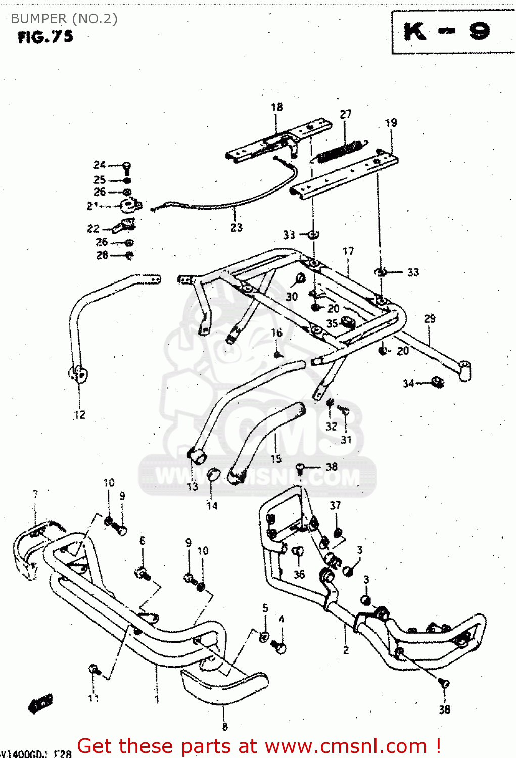 BUMPER (NO.2) GV1400GD 1988 (J) (E01)