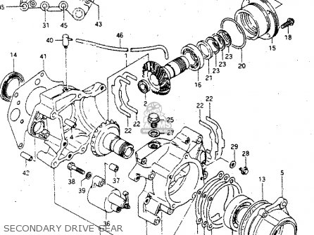 SECONDARY DRIVE GEAR - GV1400GD 1988 (J) (E01)