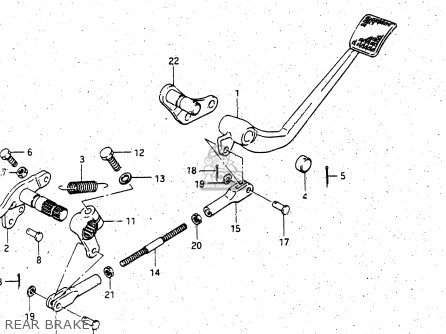 REAR BRAKE - GV1400GD 1988 (J) (E01)