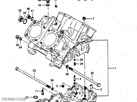 CRANKCASE - GV1400GD 1988 (J) (E01)