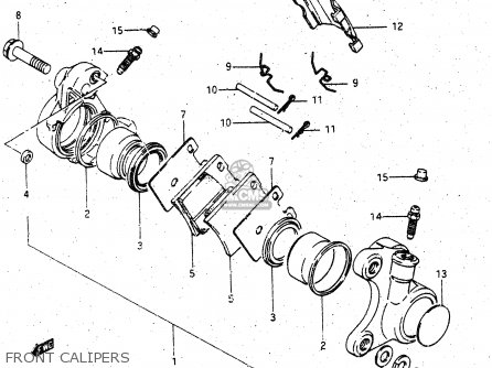 FRONT CALIPERS - GV1400GD 1988 (J) (E01)