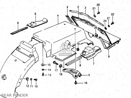 REAR FENDER - GV1400GD 1988 (J) (E01)