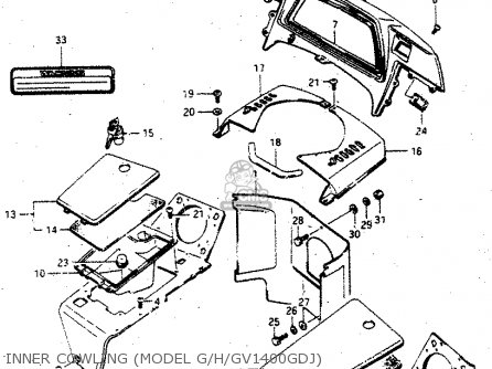 INNER COWLING (MODEL G/H/GV1400GDJ) - GV1400GD 1988 (J) (E01)