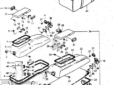SIDE BAG (MODEL G) - GV1400GD 1988 (J) (E01)
