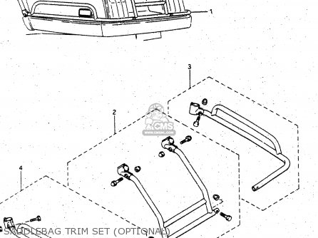 SADDLEBAG TRIM SET (OPTIONAL) - GV1400GD 1988 (J) (E01)