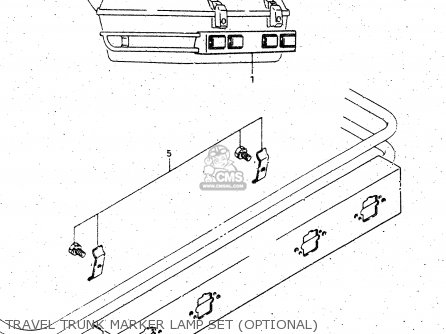 TRAVEL TRUNK MARKER LAMP SET (OPTIONAL) - GV1400GD 1988 (J) (E01)