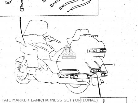 TAIL MARKER LAMP/HARNESS SET (OPTIONAL) - GV1400GD 1988 (J) (E01)