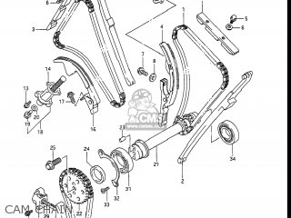 CAM CHAIN - GV1400GD CAVALCADE 1986 (G) USA (E03)