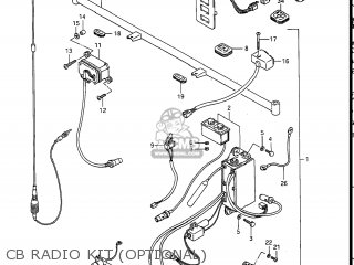 CB RADIO KIT (OPTIONAL) - GV1400GD CAVALCADE 1986 (G) USA (E03)
