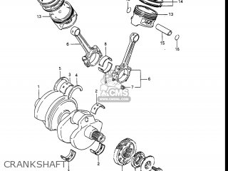 CRANKSHAFT - GV1400GD CAVALCADE 1986 (G) USA (E03)