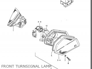 FRONT TURNSIGNAL LAMP - GV1400GD CAVALCADE 1986 (G) USA (E03)