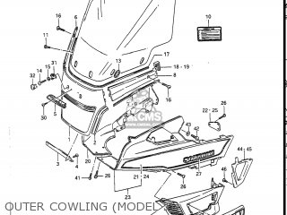 OUTER COWLING (MODEL J) - GV1400GD CAVALCADE 1986 (G) USA (E03)
