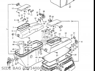 SIDE BAG (GV1400GDG/GTG) - GV1400GD CAVALCADE 1986 (G) USA (E03)