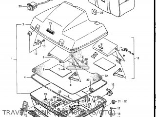 TRAVEL TRUNK (GV1400GDG/GTG) - GV1400GD CAVALCADE 1986 (G) USA (E03)