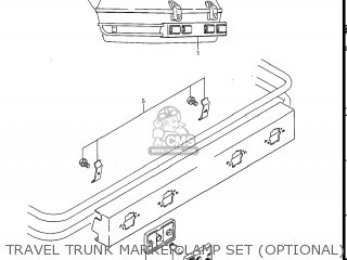 TRAVEL TRUNK MARKER LAMP SET (OPTIONAL) - GV1400GD CAVALCADE 1986 (G) USA (E03)