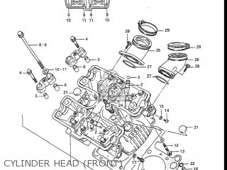 CYLINDER HEAD (FRONT) - GV1400GD CAVALCADE 1987 (H) USA (E03)