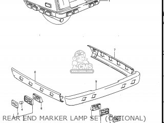 REAR END MARKER LAMP SET (OPTIONAL) - GV1400GD CAVALCADE 1987 (H) USA (E03)