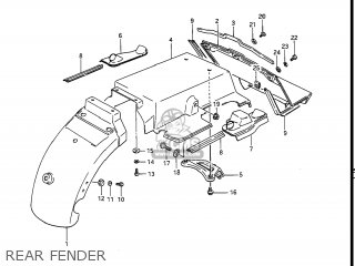REAR FENDER - GV1400GD CAVALCADE 1987 (H) USA (E03)