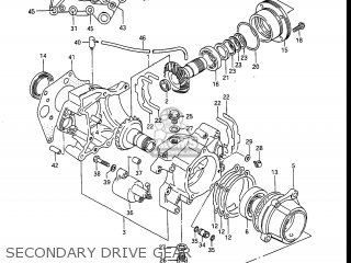 SECONDARY DRIVE GEAR - GV1400GD CAVALCADE 1987 (H) USA (E03)
