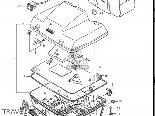 TRAVEL TRUNK (GV1400GCG) - GV1400GD CAVALCADE 1987 (H) USA (E03)