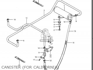 CANISTER (FOR CALIFORNIA) - GV1400GD CAVALCADE 1988 (J) USA (E03)