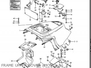 FRAME UPPER COVER (MODEL G) - GV1400GD CAVALCADE 1988 (J) USA (E03)