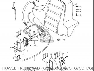TRAVEL TRUNK PAD (GV1400GDG/GTG/GDH/GDJ) - GV1400GD CAVALCADE 1988 (J) USA (E03)