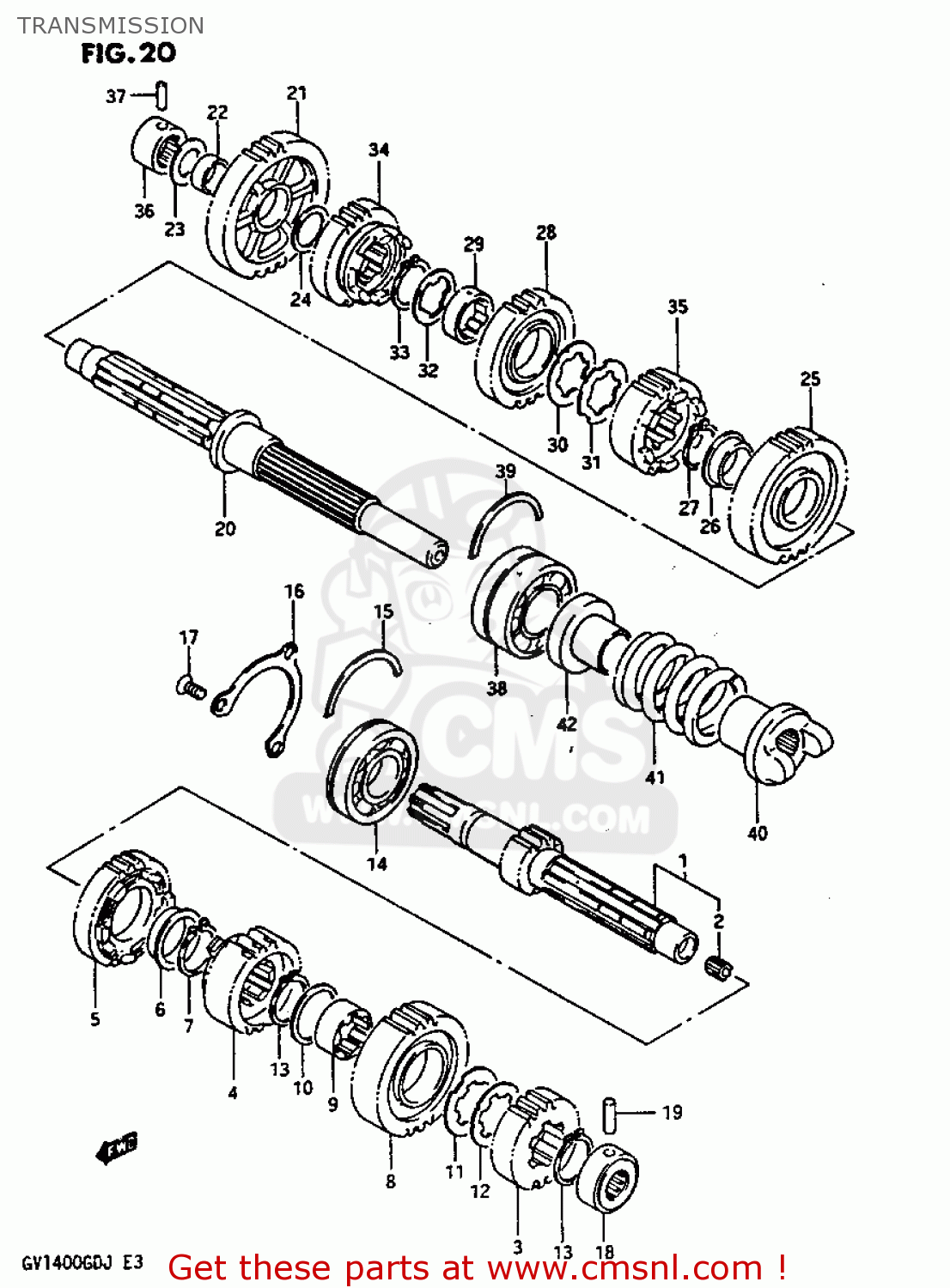 TRANSMISSION GV1400GT 1986 (G) (E01)
